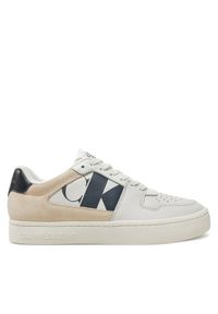 Calvin Klein Jeans Sneakersy Classic Cupsole Low Nbs YW0YW01520 Biały. Kolor: biały. Materiał: zamsz, skóra