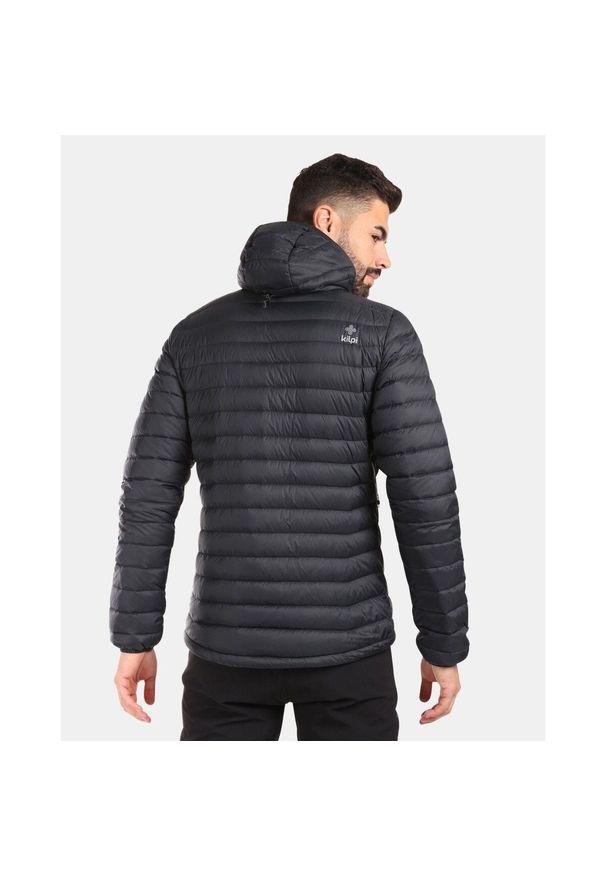 Kurtka puchowa Kilpi Pyramiden. Kolor: czarny. Materiał: nylon. Sport: turystyka piesza