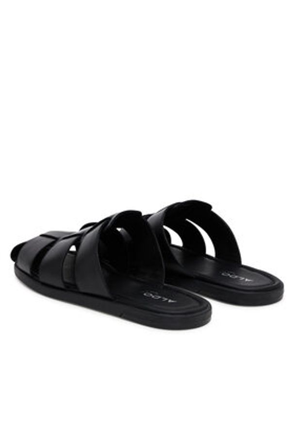 Aldo Klapki Marais 13963701 Czarny. Kolor: czarny. Materiał: skóra