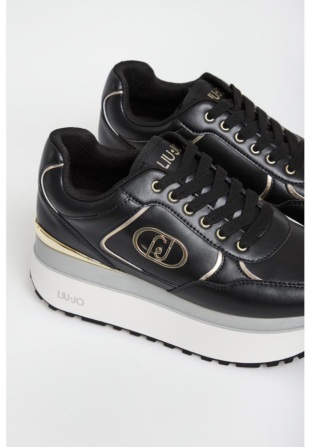Liu Jo - Sneakersy damskie skórzane LIU JO. Materiał: skóra