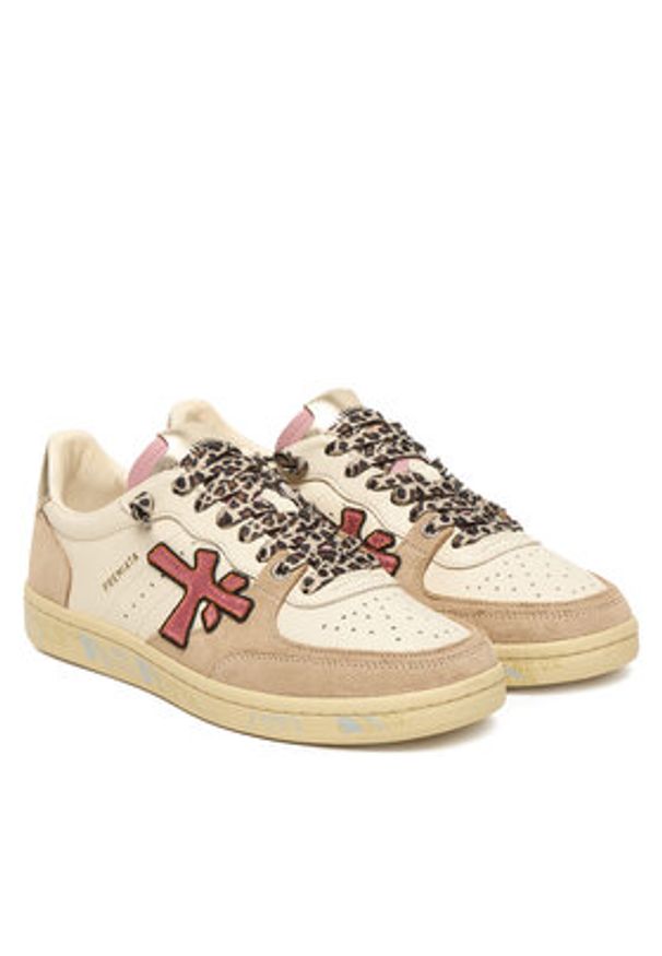 Premiata Sneakersy Bsktclad 7658 Beżowy. Kolor: beżowy. Materiał: skóra