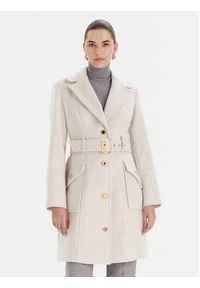 Marciano Guess Płaszcz wełniany 5BGL26 1799Z Écru Regular Fit. Materiał: syntetyk #7