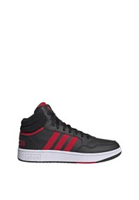 Adidas - Hoops 3.0 Mid Classic Vintage Shoes. Kolor: biały, czerwony, wielokolorowy, czarny
