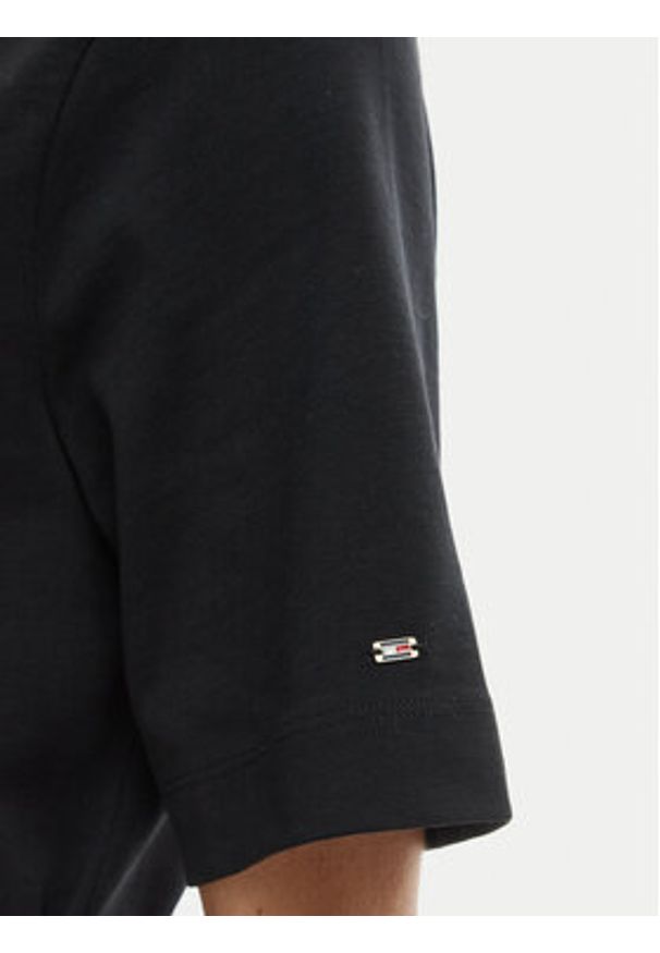 TOMMY HILFIGER - Tommy Hilfiger Sukienka codzienna WW0WW48756 Czarny Regular Fit. Okazja: na co dzień. Kolor: czarny. Materiał: bawełna. Typ sukienki: proste. Styl: casual