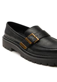 TwinSet - TWINSET Loafersy Mocassino 242TCP044 Czarny. Kolor: czarny. Materiał: skóra