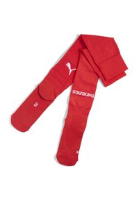 Puma - Męskie gładkie skarpety FC Red Bull Salzburg 24/25 PUMA Red White. Kolor: biały, czerwony, wielokolorowy. Wzór: gładki. Sport: piłka nożna
