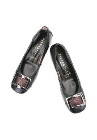 Zielone Półbuty Hispanitas Eleganckie Obuwie Damskie. Okazja: na co dzień. Zapięcie: klamry. Kolor: zielony. Materiał: skóra. Obcas: na obcasie. Styl: elegancki. Wysokość obcasa: średni #6