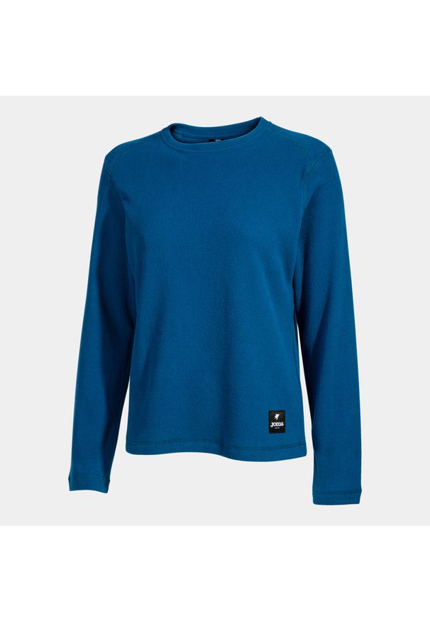 Koszulka turystyczna trekkingowa damska Joma EXPLORER z długim rękawem. Kolor: niebieski. Długość rękawa: długi rękaw. Długość: długie. Sport: turystyka piesza