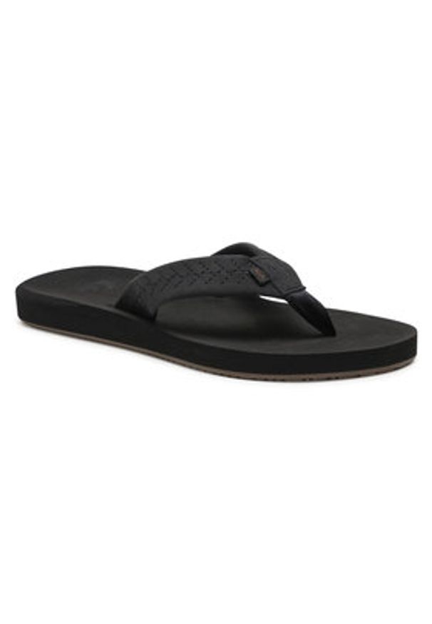Quiksilver Japonki AQYL101091 Czarny. Kolor: czarny. Materiał: skóra, nubuk