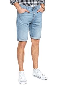 Lee - SPODENKI LEE 5 POCKET SHORT FLICK LIGHT L73ELJIR. Materiał: jeans