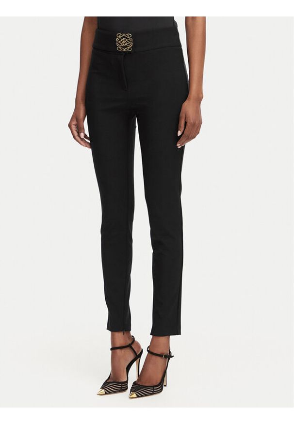 Babylon Spodnie materiałowe W E00057 Czarny Slim Fit. Kolor: czarny. Materiał: poliamid