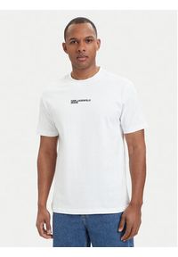 Karl Lagerfeld Jeans T-Shirt B2M17090 Biały Relaxed Fit. Kolor: biały. Materiał: bawełna #2