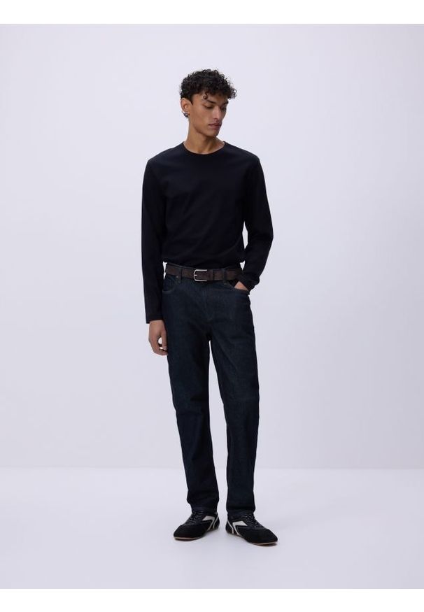 Reserved - Jeansy slim fit - granatowy. Kolor: niebieski