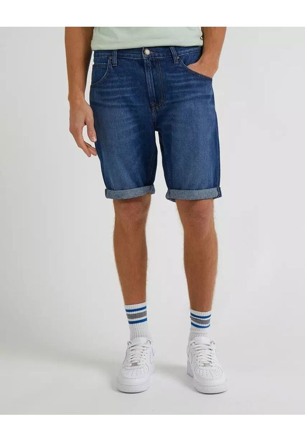 Lee - LEE 5 POCKET SHORT MĘSKIE SZORTY VCR DARK WORN L73MHVB72 112331761