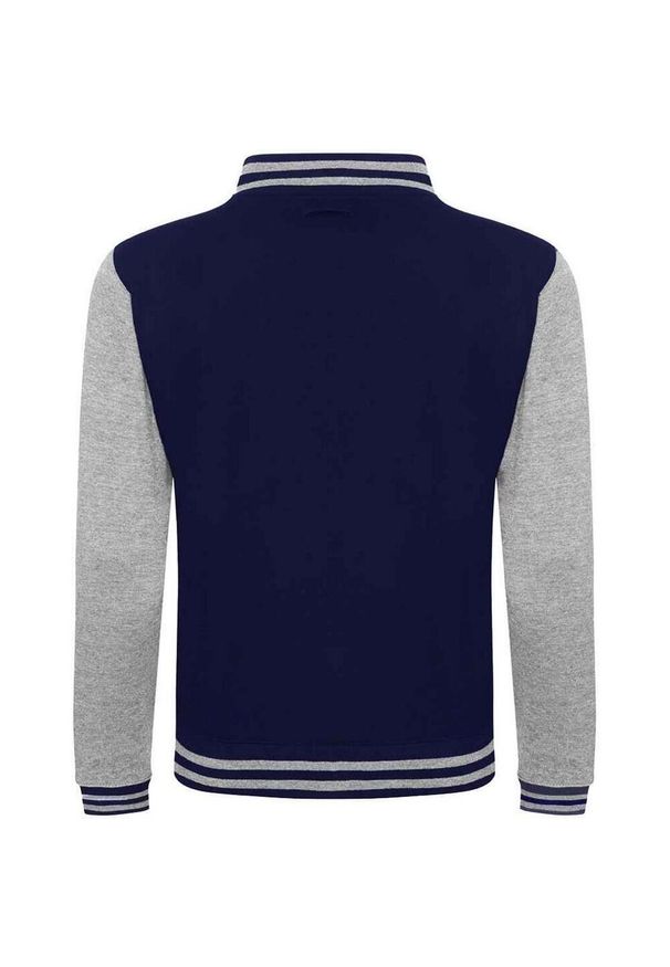 AWDIS - Kurtka Unisex Varsity Dla Dorosłych. Kolor: wielokolorowy, niebieski, szary