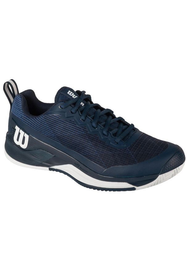 Wilson - Buty do tenisa męskie, Rush Pro 4.5 Clay. Kolor: niebieski. Materiał: guma, materiał, syntetyk. Sport: tenis