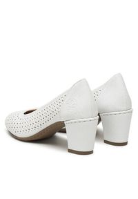 Rieker Czółenka CEO-41057-80 Biały. Kolor: biały. Materiał: materiał #4