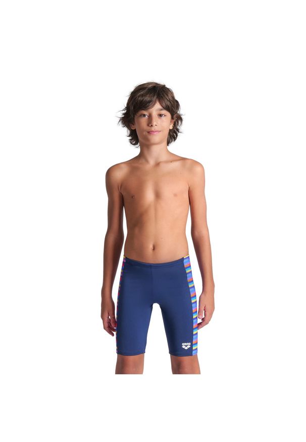 Spodenki Treningowe Arena Racing Stripe Swim Jammer junior. Kolor: niebieski