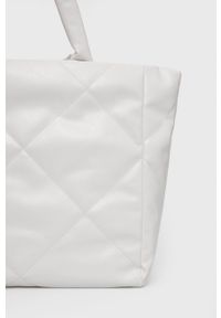 TwinSet - Twinset - Torebka. Kolor: biały. Materiał: pikowane. Rodzaj torebki: na ramię #2