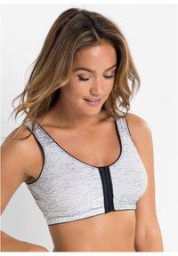 bonprix - Biustonosz z zapięciem z przodu, bez fiszbinów, bawełna organiczna (2 szt.). Kolor: biały. Materiał: bawełna #1