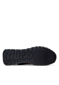 Hugo - Sneakersy męskie beżowe HUGO Cubite Runn. Okazja: na co dzień. Kolor: beżowy #3