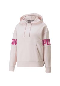 Bluza treningowa damska Puma Power Colorblock Hoodie TR. Kolor: różowy. Sport: joga i pilates #1