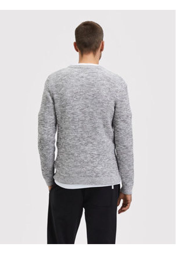 Selected Homme Sweter Vince 16059390 Szary Regular Fit. Kolor: szary. Materiał: bawełna