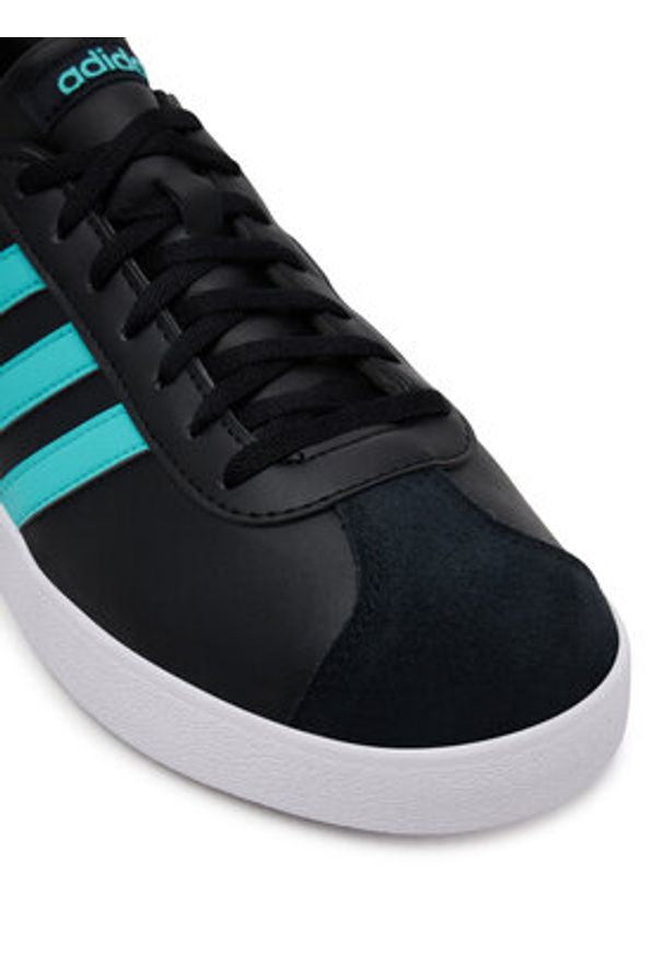 Adidas - adidas Sneakersy Mercedes - AMG Petronas Formula One Team Vl Court Base Trainers JR1068 Czarny. Kolor: czarny. Materiał: skóra