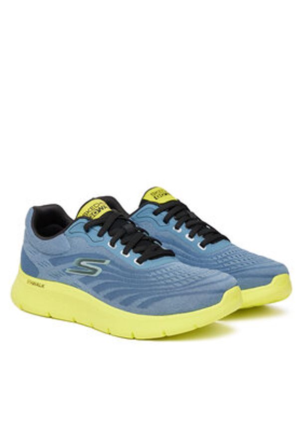 skechers - Skechers Sneakersy Go Walk Flex-Brendon 216687/SLT Niebieski. Kolor: niebieski. Materiał: materiał