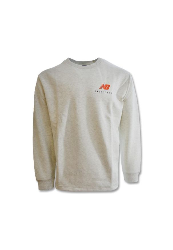 Bluza New Balance Hoops Classics Crewneck - MT23586 SAH. Kolor: biały. Sport: koszykówka
