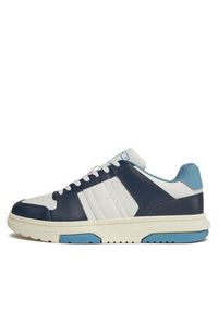 Tommy Jeans Sneakersy Tjm Leather Cupsole 2.0 EM0EM01283 Granatowy. Kolor: niebieski