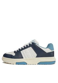 Tommy Jeans Sneakersy Tjm Leather Cupsole 2.0 EM0EM01283 Granatowy. Kolor: niebieski. Materiał: skóra