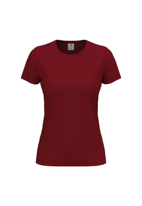 Stedman - Damska Klasyczna Koszulka O Dopasowanym Kroju. Kolor: czerwony. Sport: turystyka piesza