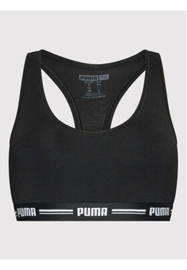 Puma Biustonosz top Racer Back 907862 Czarny. Kolor: czarny. Materiał: bawełna