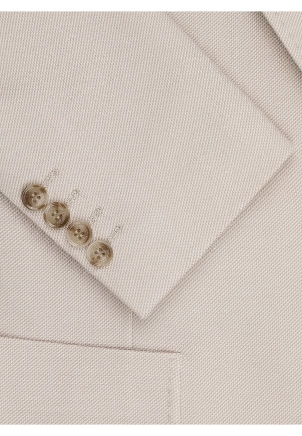 Pako Lorente - PAKO LORENTE - Beżowa marynarka z dzianiny. Kolor: beżowy. Materiał: dzianina. Sezon: jesień