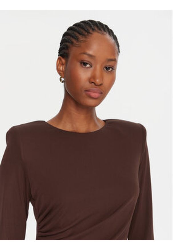 Gaudi Sukienka koktajlowa 521FD14009 Brązowy Slim Fit. Kolor: brązowy. Materiał: syntetyk. Styl: wizytowy