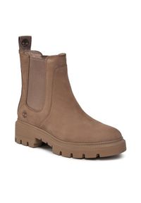 Timberland Sztyblety Cortina Valley Chelsea TB0A41EW9291 Beżowy. Kolor: beżowy. Materiał: nubuk, skóra