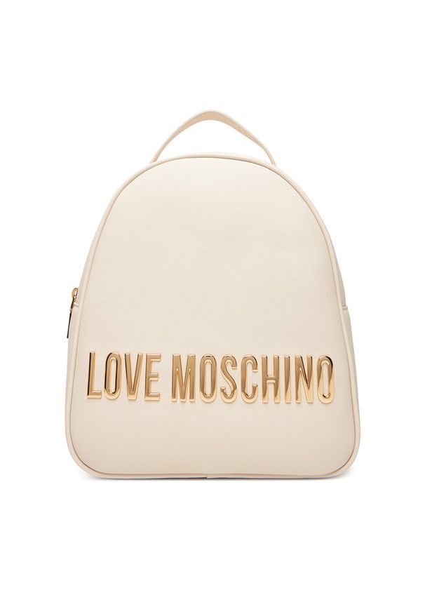 Love Moschino - Plecak LOVE MOSCHINO. Kolor: beżowy