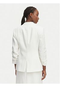 BOSS Marynarka Jia8 50557249 Biały Slim Fit. Kolor: biały. Materiał: wiskoza, len #2