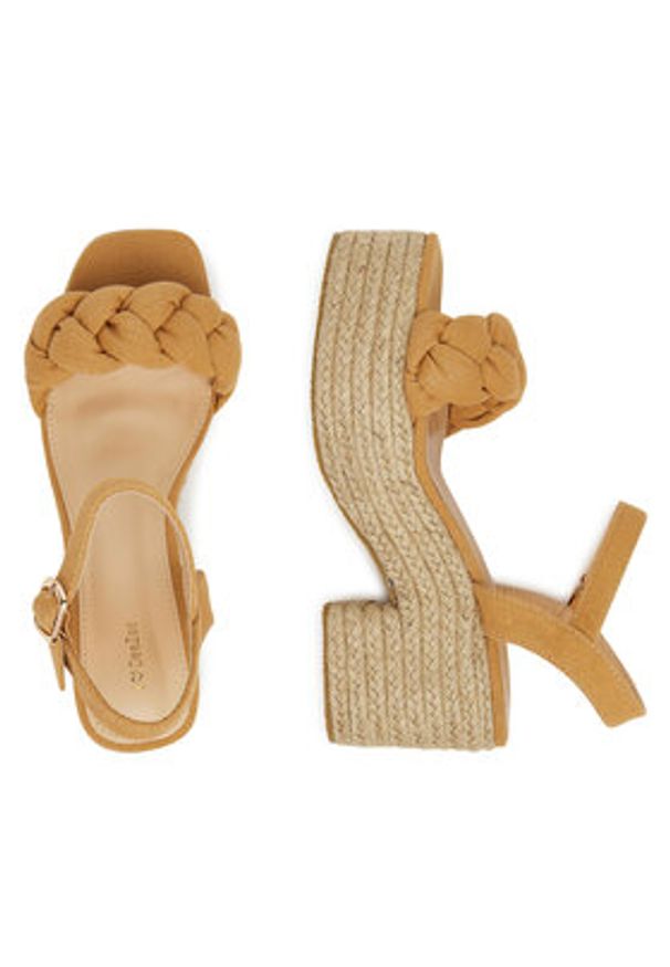 DeeZee Espadryle XFV20019-09 Beżowy. Kolor: beżowy. Materiał: materiał
