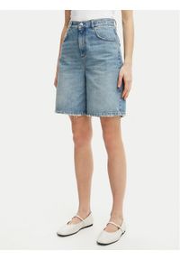 Marella Szorty jeansowe Short 2513141024 Niebieski Regular Fit. Kolor: niebieski. Materiał: bawełna #1