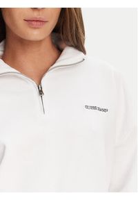 Guess Jeans Bluza W5YQ09 K68I4 Biały Regular Fit. Kolor: biały. Materiał: bawełna #4