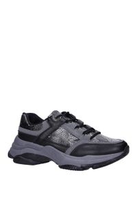 Casu - Czarne buty sportowe sneakersy sznurowane casu ds13002. Kolor: czarny