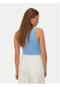 Vero Moda Top Nira 10341982 Niebieski Slim Fit. Kolor: niebieski. Materiał: bawełna #5