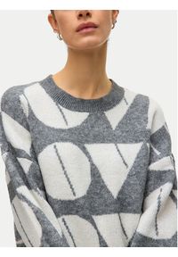 Vero Moda Sweter Love 10331432 Szary Regular Fit. Kolor: szary. Materiał: syntetyk #6