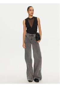 Pinko - PINKO Bluzka Felce 102818 A1KX Czarny Regular Fit. Kolor: czarny. Materiał: wiskoza #3