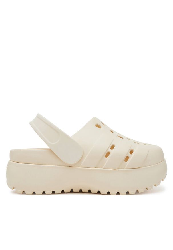 Adidas - adidas Sandały adilette Platform JP7159 Beżowy. Kolor: beżowy. Materiał: syntetyk. Obcas: na platformie
