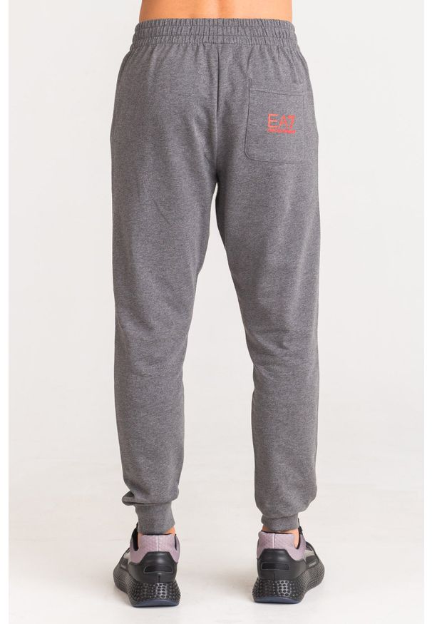 Spodnie dresowe EA7 Emporio Armani w kolorowe wzory