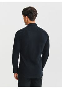 Pako Lorente - PAKO LORENTE – Czarna bawełniana koszula męska. Kolor: czarny. Materiał: bawełna. Długość rękawa: długi rękaw. Długość: długie. Wzór: gładki #2