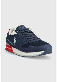 U.S. Polo Assn. sneakersy NOBIL kolor granatowy. Nosek buta: okrągły. Zapięcie: sznurówki. Kolor: niebieski. Materiał: guma #3